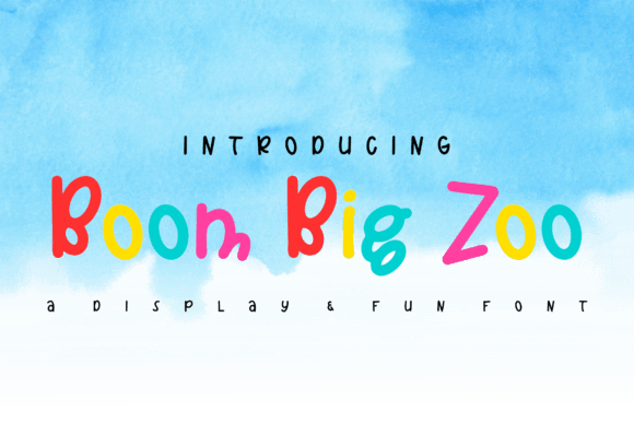 Boom Big Zoo: A Playful Display Typeface for Modern Editorial Design