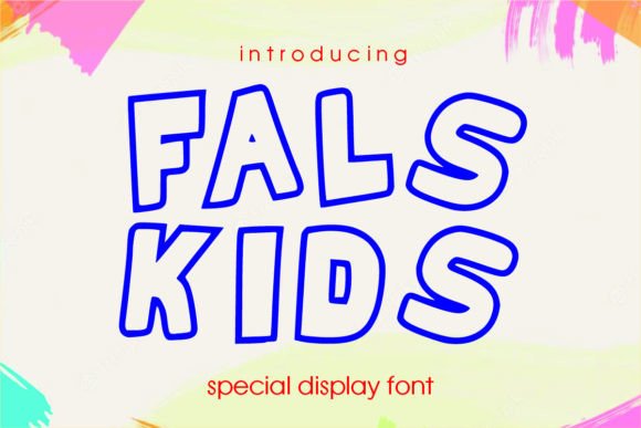 Bringing Playful Energy: Fals Kids Display Font for Bold Branding