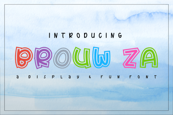 Brouw-za: The Playful Display Font That Transforms Digital Brand Experiences