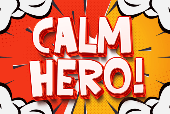 Calm Hero: A Whimsical Display Font for Creative Branding