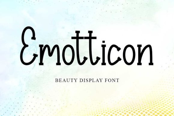 Emotticon: A Sweet Display Font for Warm Brand Identities