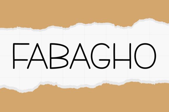Fabagho: The Crafty Display Font That Elevates Small Business Branding