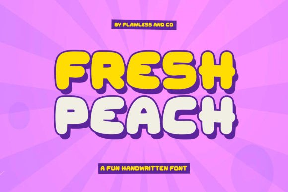 Fresh Peach: The Bold Display Font That Elevates Small Business Branding