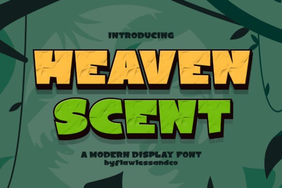 Heaven Scent: A Modern Display Font for Creative Makers
