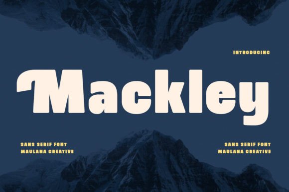 Mackley: The Bold Display Font for Handmade Brands