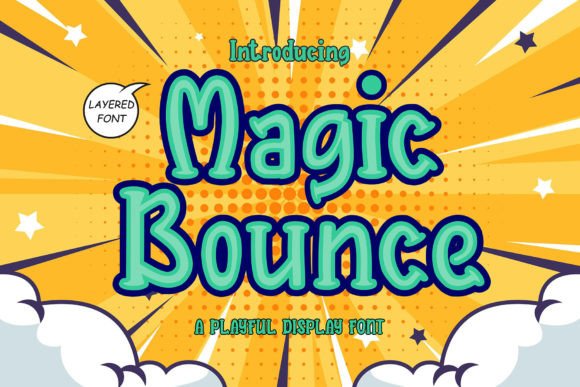 Magic Bounce: The Playful Display Font for Editorial Design