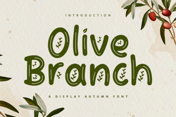Olive Branch: The Modern Display Font for Digital Branding