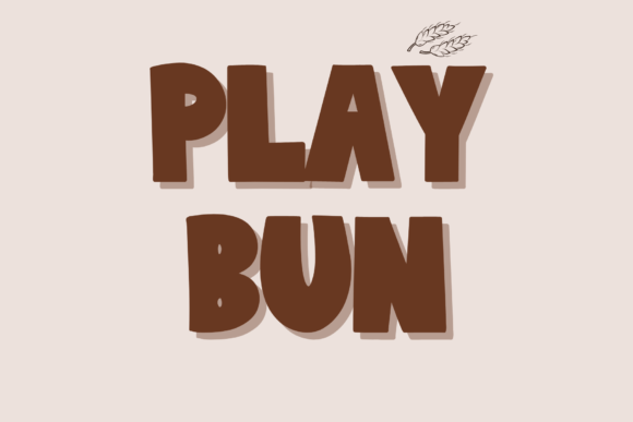 Play Bun: A Handwritten Display Typeface for Summer Branding
