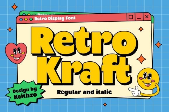 Retro Kraft Font for Editorial Design