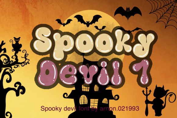 Spooky Devil 1: A Playful Display Font for Bold Branding