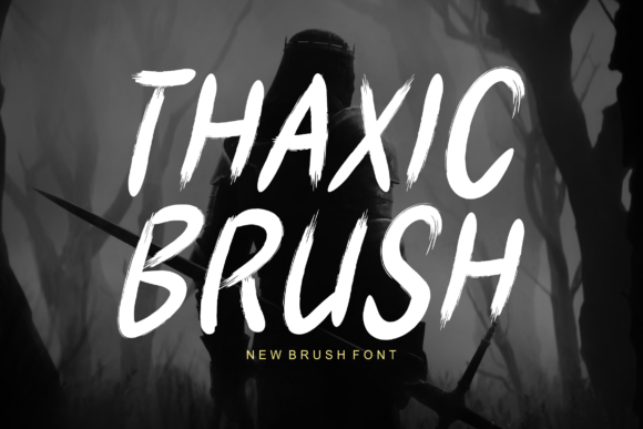 Thaxic Brush: The Bold Display Typeface for Modern Web Design