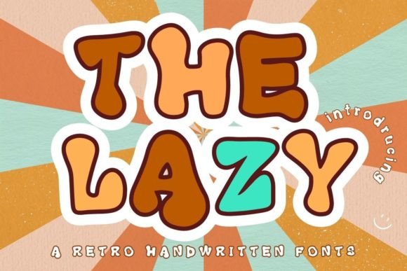 The Lazy: A Playful Display Font for Editorial Design