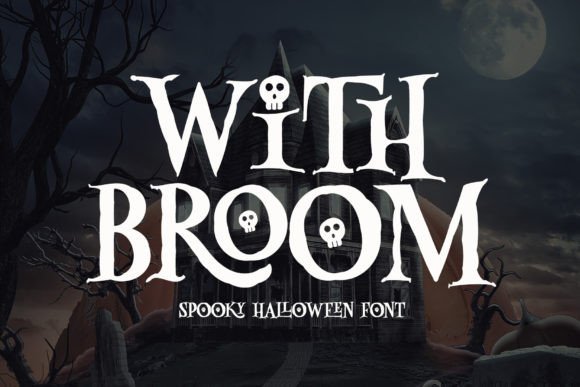 With Broom Font for Halloween-Inspired Branding