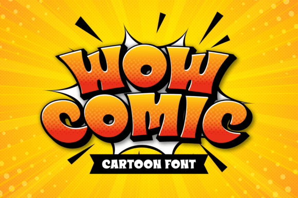 Wow Comic: A Playful Display Font for Fun Brand Identities