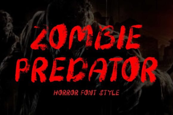 Zombie Predator Font for Business Branding
